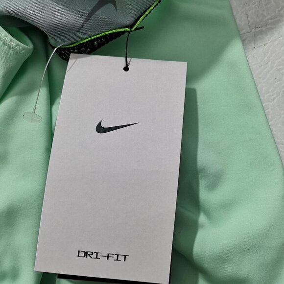 NWT Nike Dri-Fit Ladies Size Large Mint Green & Grey Slim Fit Tennis Tank Top - Picture 9 of 12